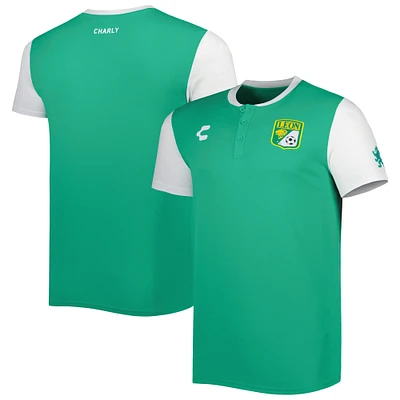 Polo Charly Green Club Leon en microfibre DRY FACTOR pour homme