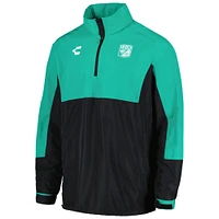 Men's Charly  Green Club Leon Outdoor Quarter-Zip Jacket