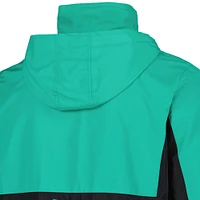 Veste d'extérieur à quart de zip Charly Green Club Leon pour hommes