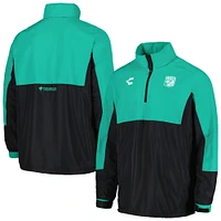 Men's Charly  Green Club Leon Outdoor Quarter-Zip Jacket