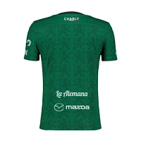 Youth Charly Green/White Club Leon 2024/25 Home Authentic Jersey