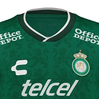 Youth Charly Green/White Club Leon 2024/25 Home Authentic Jersey