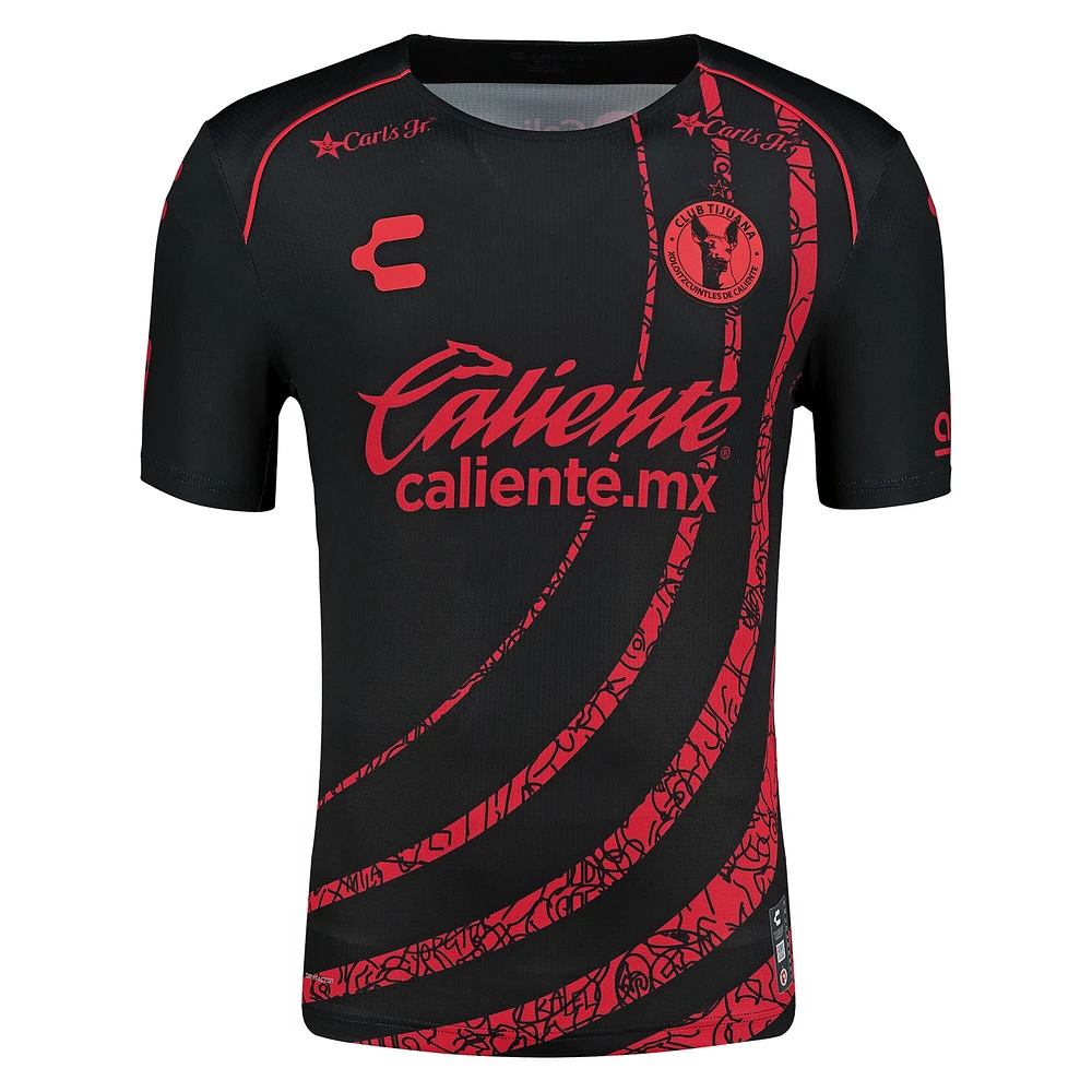 Maillot Charly Homme Noir/Rouge Club Tijuana 2024/25 Domicile Authentique