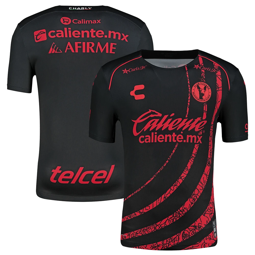 Maillot Charly Homme Noir/Rouge Club Tijuana 2024/25 Domicile Authentique