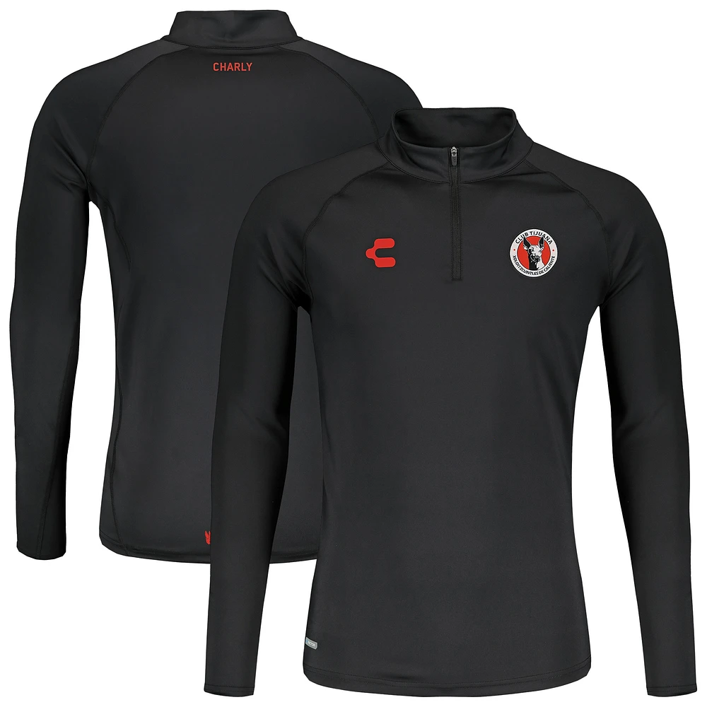 Men's Charly  Black Club Tijuana 2024/25 Quarter-Zip Pullover Top