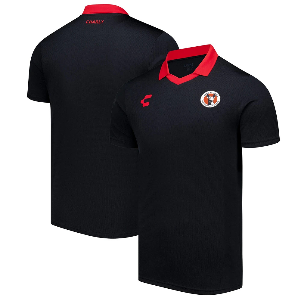 Polo Charly Black Club Tijuana DryFactor pour homme