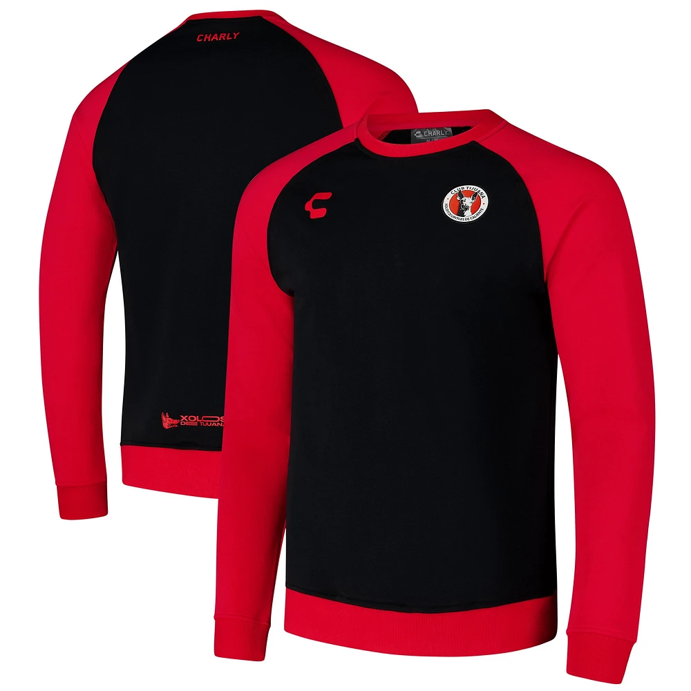 Sweat-shirt à col raglan Charly Black Club Tijuana pour homme