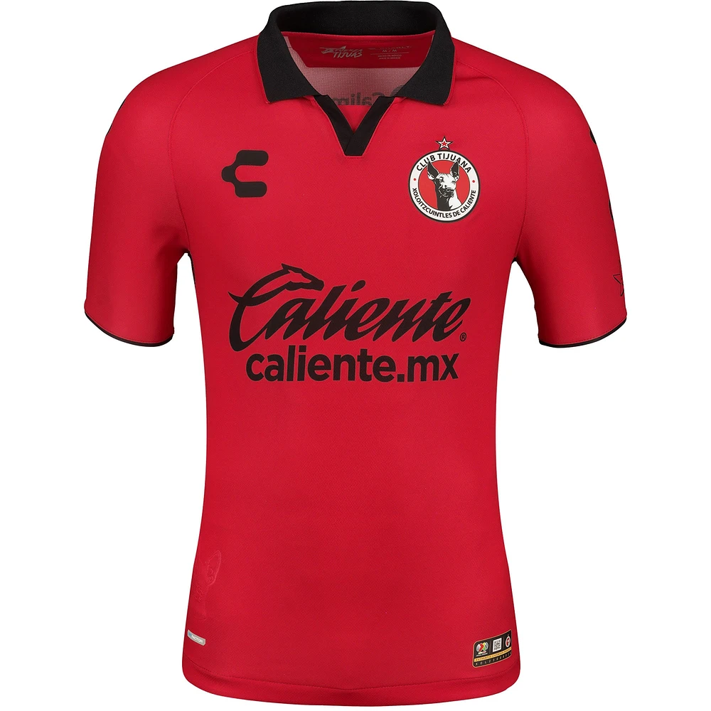 Men's Charly Red Club Tijuana / Home Authentic Jersey