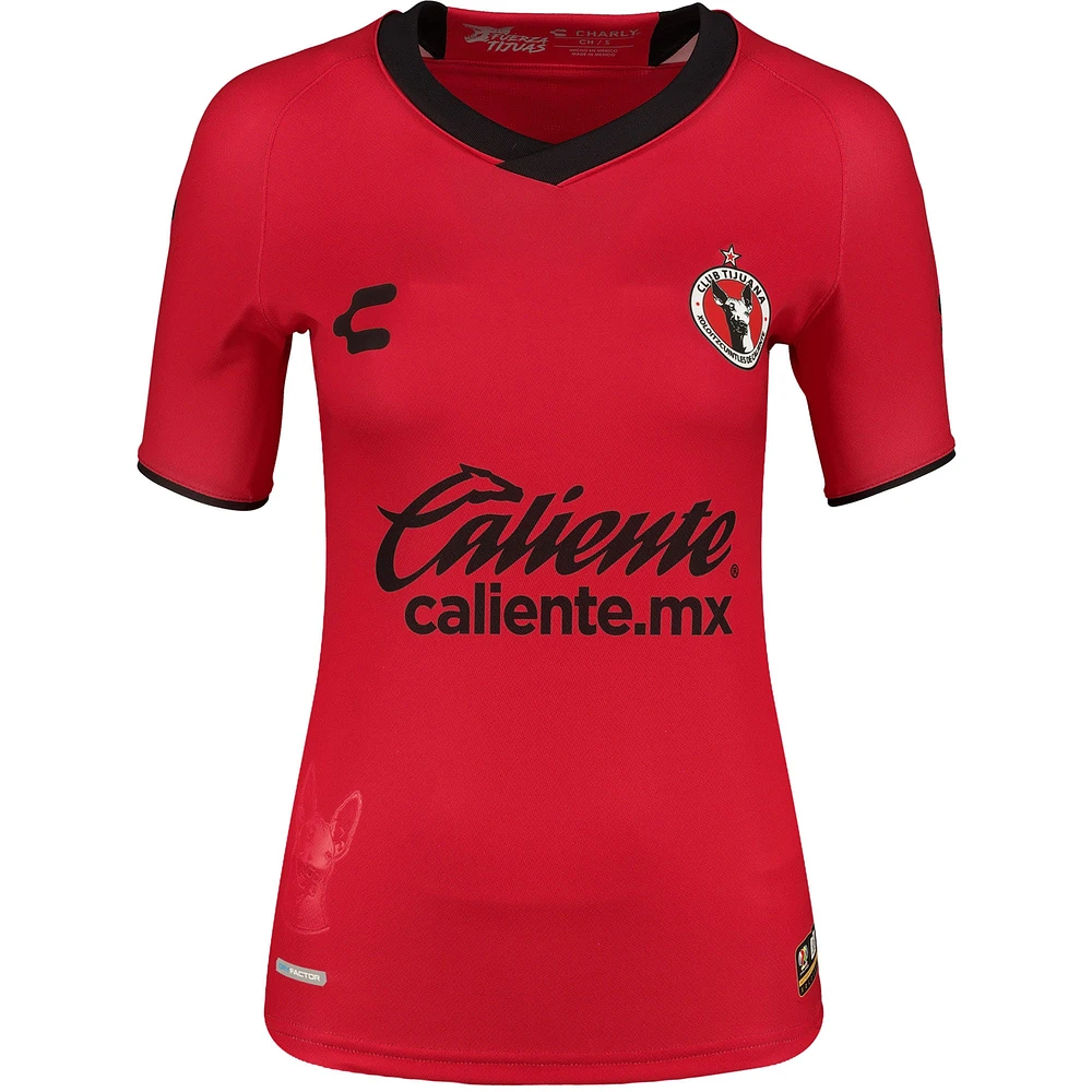 Women's Charly Red Club Tijuana / Home Authentic Jersey