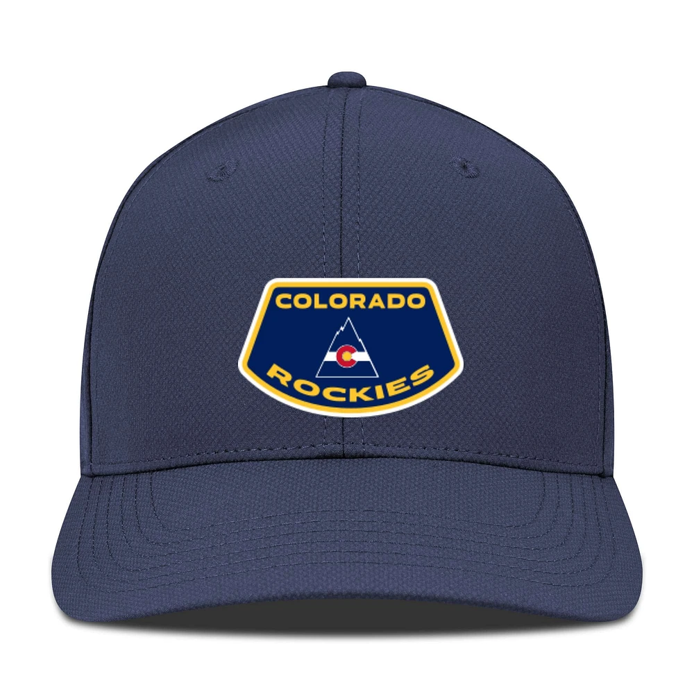 Men's Levelwear Navy Colorado Rockies Rise Skylight Flex Hat
