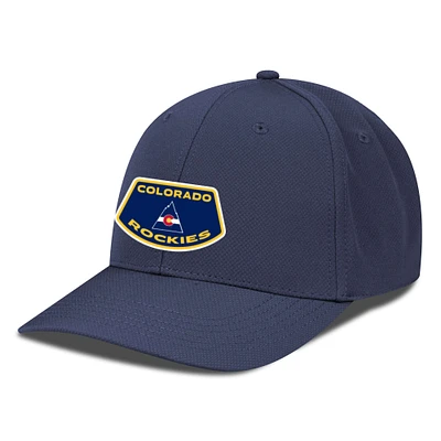 Men's Levelwear Navy Colorado Rockies Rise Skylight Flex Hat
