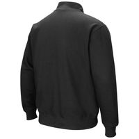 Men's Colosseum Black Coastal Carolina Chanticleers Tortugas Quarter-Zip Sweatshirt