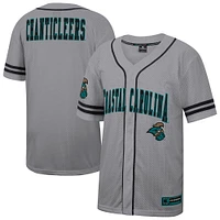 Maillot de baseball Free Spirited pour homme Colosseum Gray Coastal Carolina Chanticleers