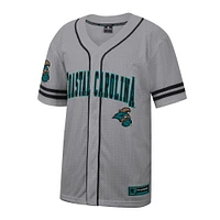Maillot de baseball Free Spirited pour homme Colosseum Gray Coastal Carolina Chanticleers
