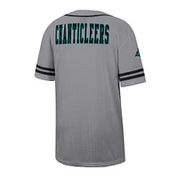 Maillot de baseball Free Spirited pour homme Colosseum Gray Coastal Carolina Chanticleers