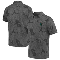 Polo Tommy Bahama Charcoal Coastal Carolina Chanticleers Miramar Blooms pour homme