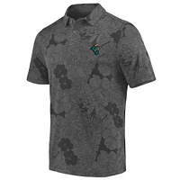 Polo Tommy Bahama Charcoal Coastal Carolina Chanticleers Miramar Blooms pour homme