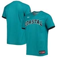 Maillot de baseball réplique Under Armour Coastal Carolina Chanticleers pour hommes, bleu sarcelle