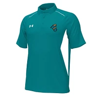 Polo Under Armour Teal Coastal Carolina Chanticleers Sideline Title Performance pour homme