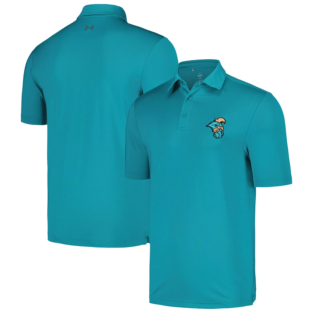 Under Armour Teal Coastal Carolina Chanticleers Tee To Green Polo pour hommes