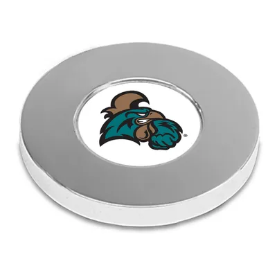 Coastal Carolina Chanticleers Team Logo Paperweight - Silver