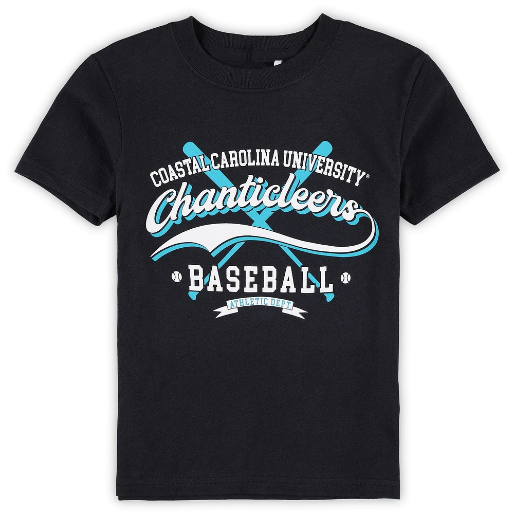 Toddler Garb Black Coastal Carolina Chanticleers Toni Baseball T-Shirt