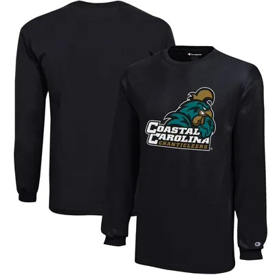 Coastal Carolina Chanticleers Champion Youth Jersey Long Sleeve T-Shirt - Black