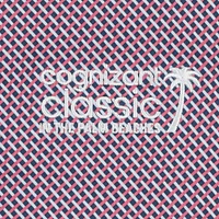 Men's FootJoy  Navy Cognizant Classic ProDry Lattice Print Lisle Polo