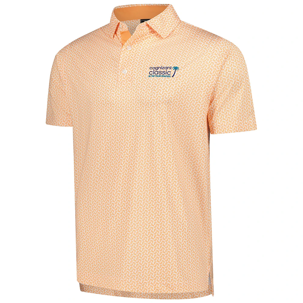 Men's FootJoy  Orange Cognizant Classic ProDry Citrus Print Polo