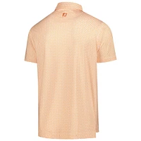 Men's FootJoy  Orange Cognizant Classic ProDry Citrus Print Polo
