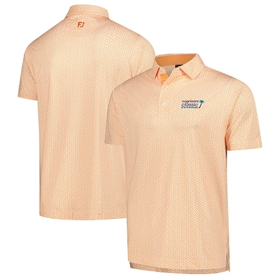 Men's FootJoy  Orange Cognizant Classic ProDry Citrus Print Polo