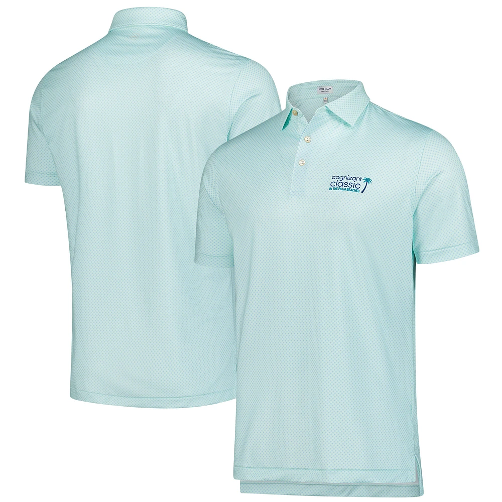 Polo en jersey de performance Aqua Cognizant Classic Circle Geo pour homme Peter Millar