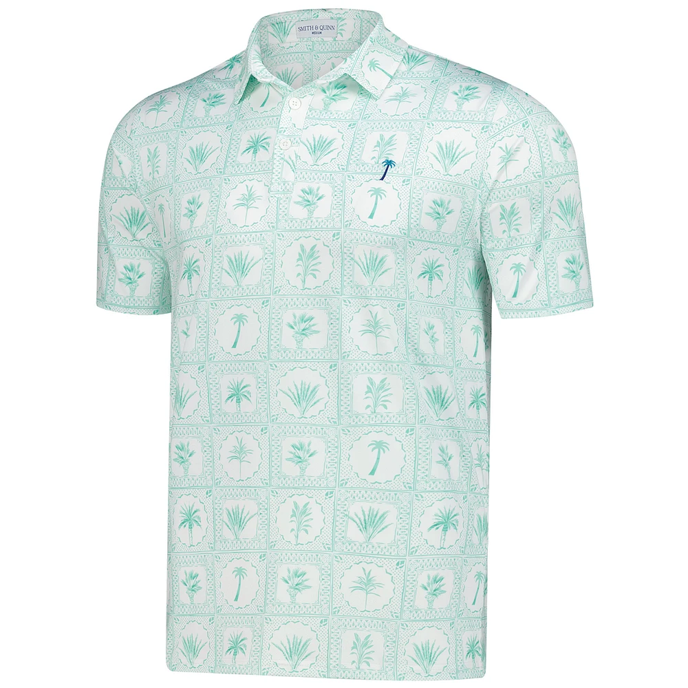 Men's Smith & Quinn  Green 2025 Cognizant Classic Mosaic Tile Smitty Polo