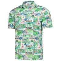 Men's Smith & Quinn  Green 2025 Cognizant Classic Signature Print Smitty Polo