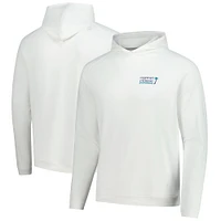 Men's Peter Millar White Cognizant Classic Pine Performance Pullover Hoodie