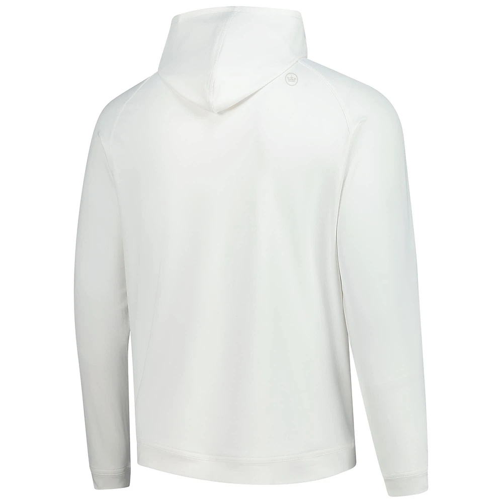 Men's Peter Millar White Cognizant Classic Pine Performance Pullover Hoodie