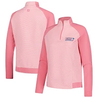 Women's FootJoy  Pink Cognizant Classic Quarter-Zip Pullover