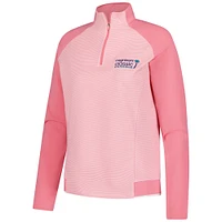 Women's FootJoy  Pink Cognizant Classic Quarter-Zip Pullover