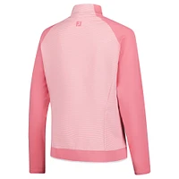 Women's FootJoy  Pink Cognizant Classic Quarter-Zip Pullover