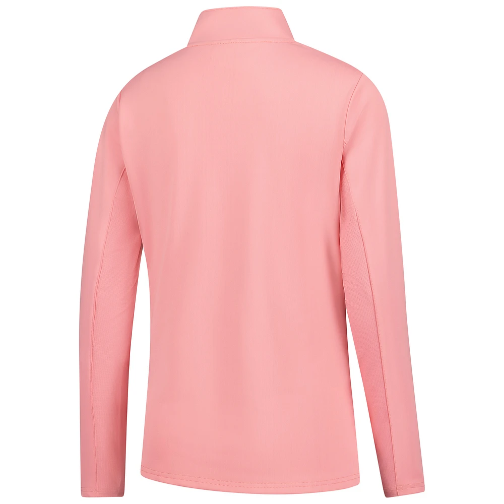 Women's Smith & Quinn  Pink Cognizant Classic Ava Quarter-Zip Pullover