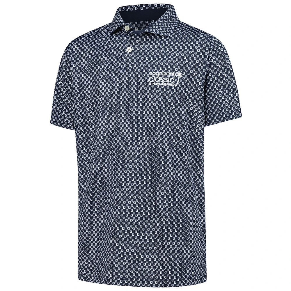 Polo Puma bleu marine Cognizant Classic MATTR Micro Floral pour jeunes