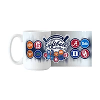 Série mondiale universitaire de softball féminin de la NCAA 2024, 15 oz. Tasse sublimée