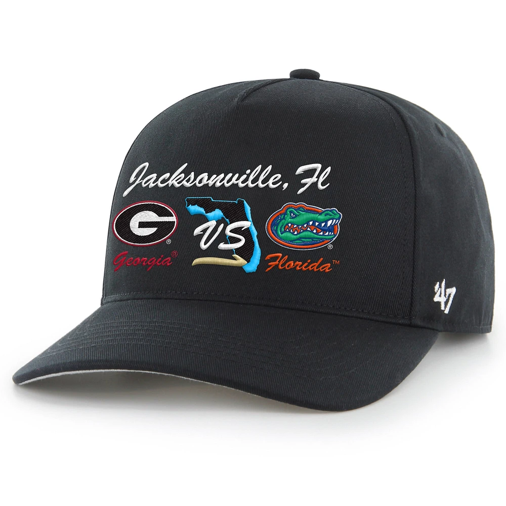 Men's '47 Black Florida Gators vs. Georgia Bulldogs 2024 Rivalry Hitch Adjustable Hat