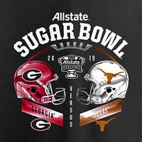 Men's Fanatics Black Georgia Bulldogs vs. Texas Longhorns 2019 Sugar Bowl Matchup Encroachment Long Sleeve T-Shirt