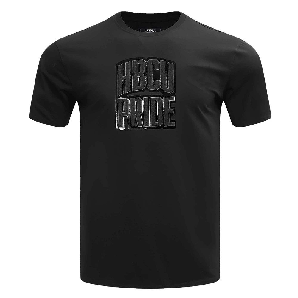 T-shirt Pro Standard noir HBCU triple pour hommes