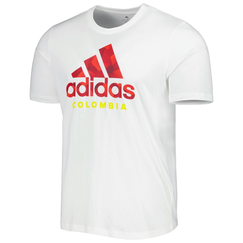 Men's adidas White Colombia National Team DNA Graphic T-Shirt