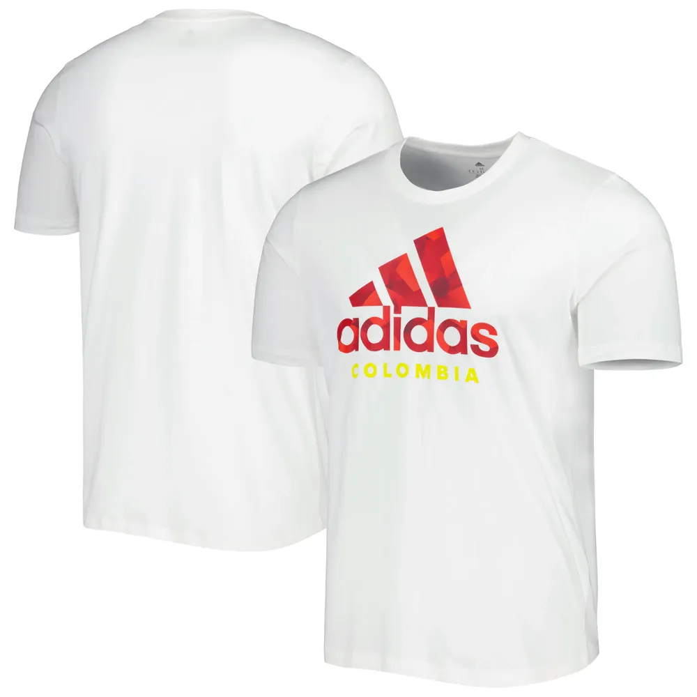 T-shirt graphique ADN de l'équipe nationale Colombie adidas pour homme, blanc