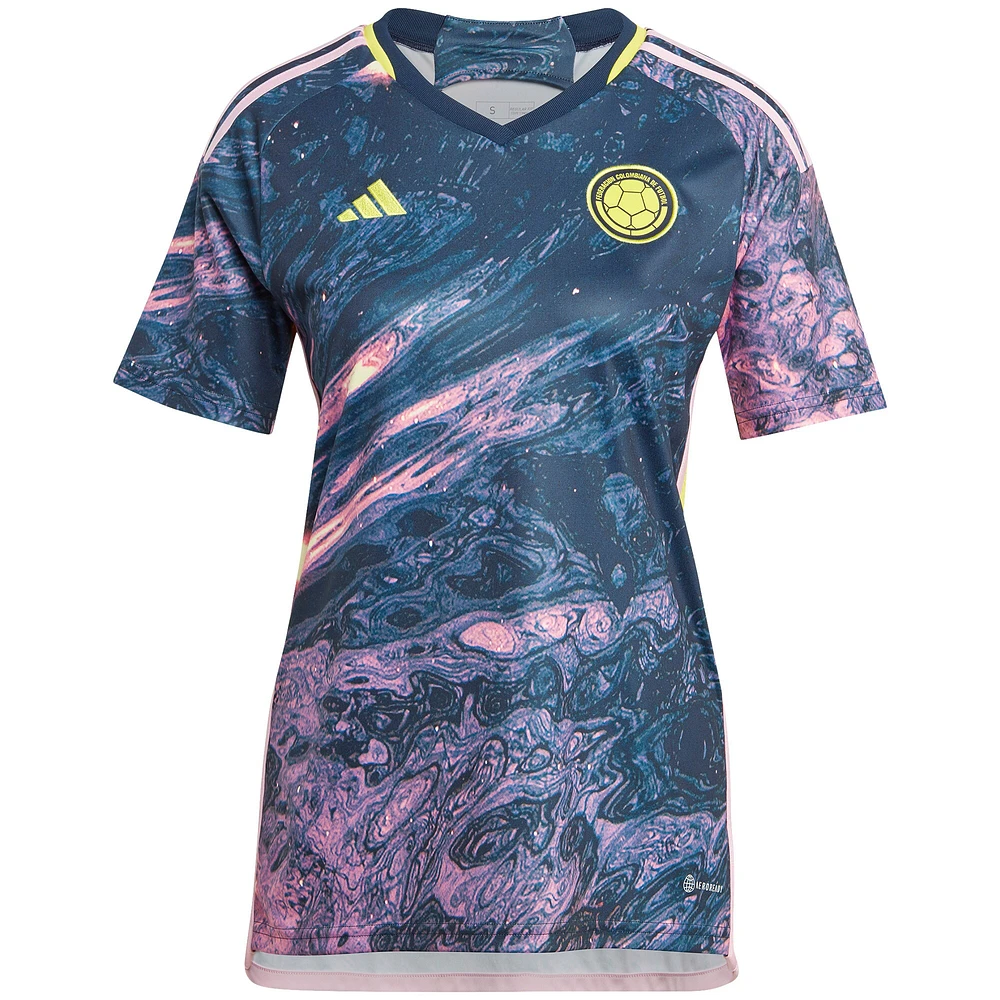 Women's adidas Navy Colombia National Team 2023 Away Replica Jersey