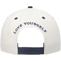 Casquette ajustable Snapback Love Yourself crème/bleu marine daltonien pour homme