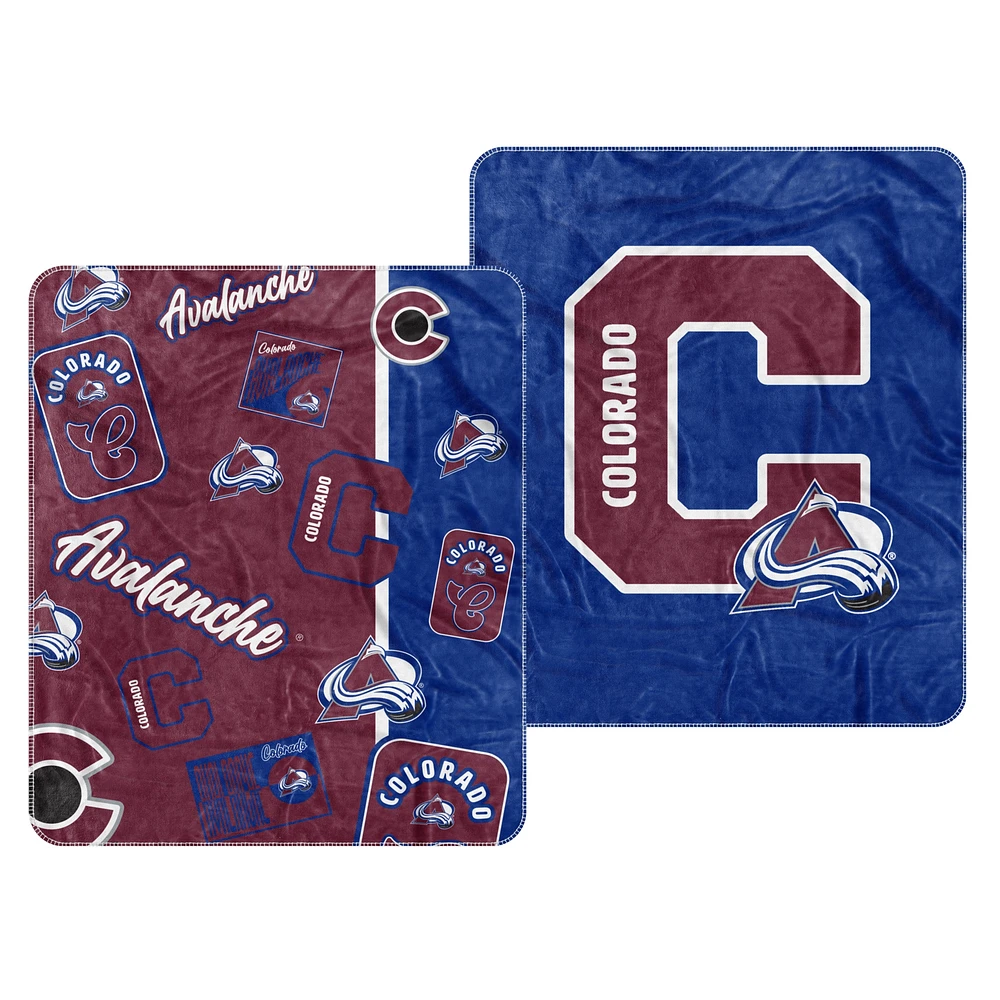  Colorado Avalanche 50" x 60" Dream Weave Throw Blanket